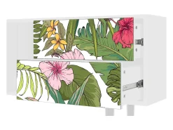 Mueble de TV - 170х69х48 cm - T1 - Verdant Tropics, Branco^ Móvel De Tv