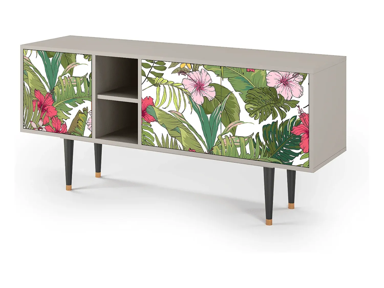 Online Mueble de TV - 150х69х41 cm - T5 - Verdant Tropics, Areia Bege