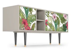 Online Mueble de TV - 150х69х41 cm - T5 - Verdant Tropics, Areia Bege