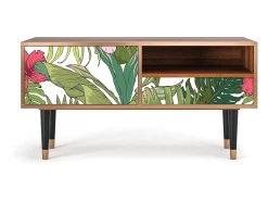 Online Mueble de TV - 115х59х48 cm - T3 - Verdant Tropics, Nogueira Castanho