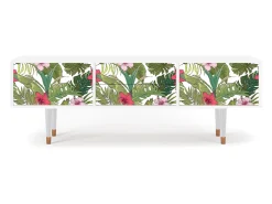 Mueble de TV - 170х59х48 cm - T4 - Verdant Tropics, Branco^ Móvel De Tv