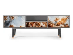Móvel De Tv* Mueble de TV - 170х59х41 cm - T6 - Versailles, Cinza Cinzento