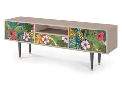 Móvel De Tv* Mueble de TV - 170х59х41 cm - T6 - Verdant Tropics, Latte Bege