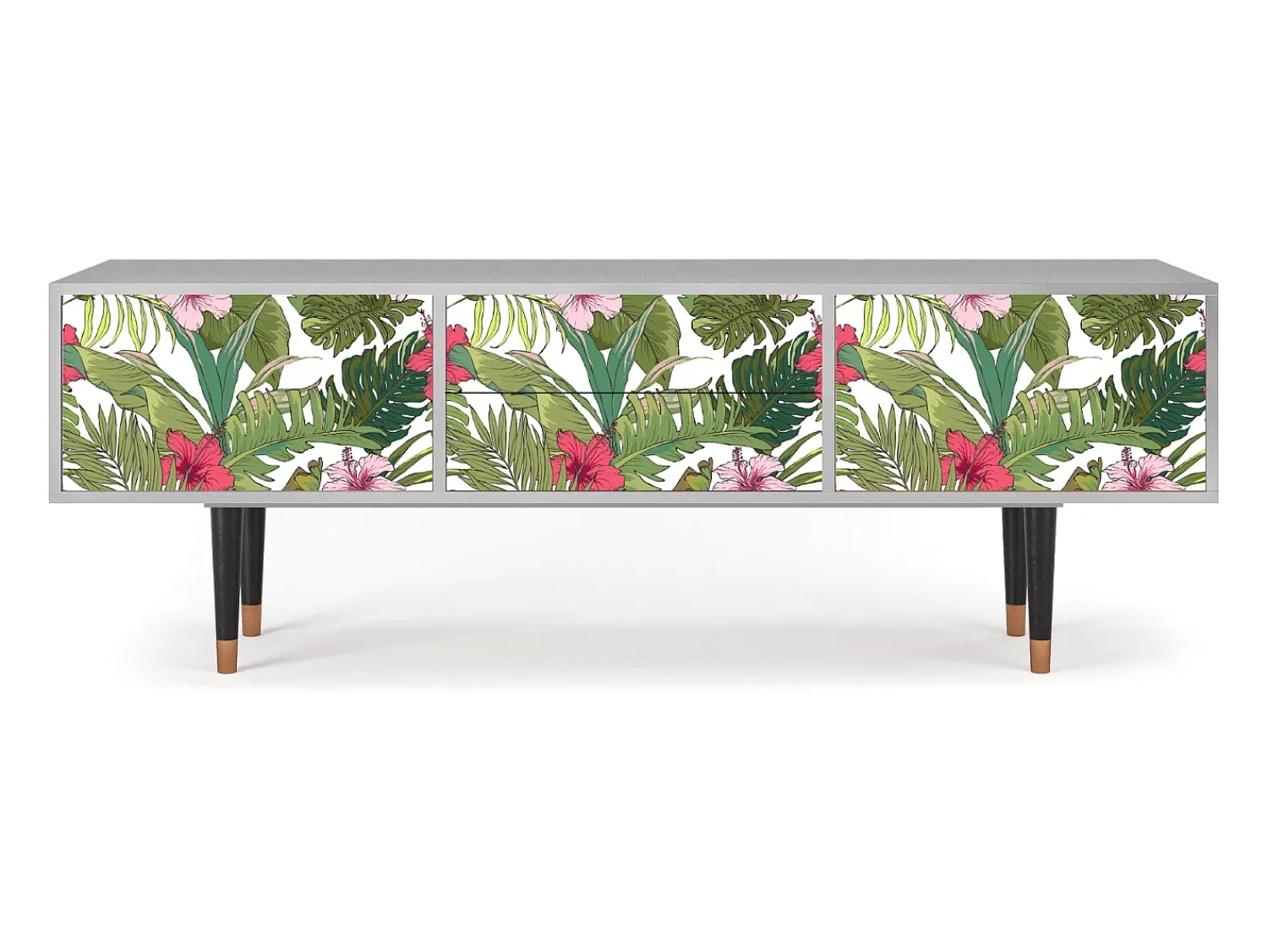Online Mueble de TV - 170х59х48 cm - T4 - Verdant Tropics, Cinza Cinzento