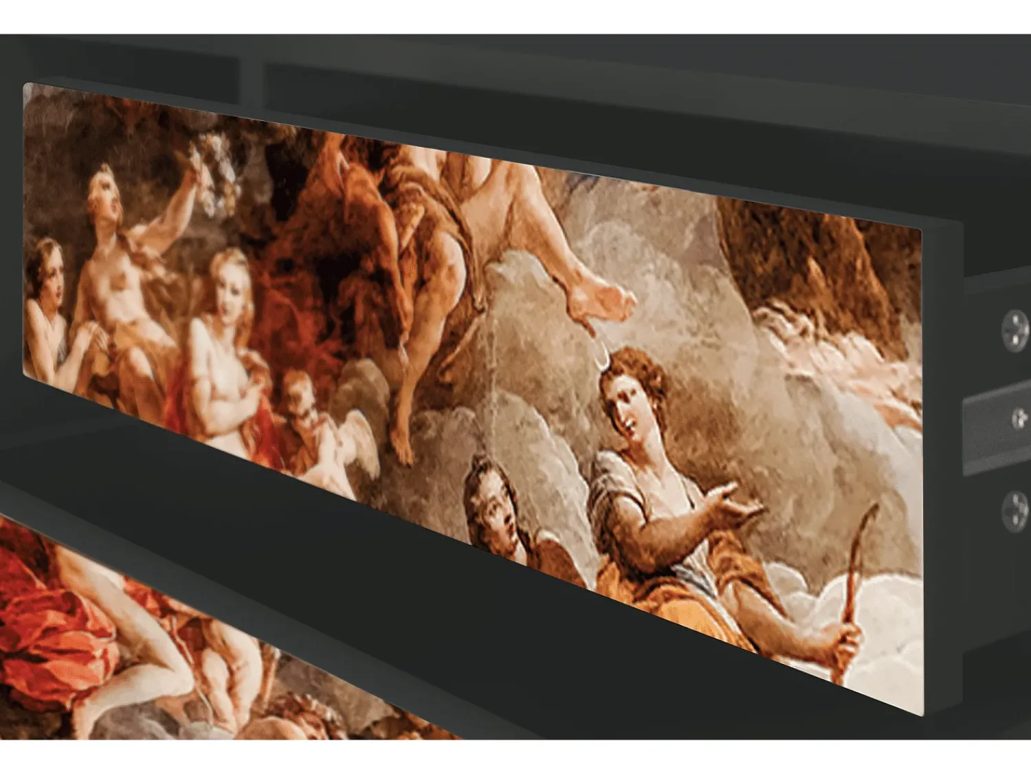 Móvel De Tv| Mueble de TV - 170х59х48 cm - T4 - Versailles, Antracite Cinza antracite