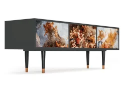 Móvel De Tv| Mueble de TV - 170х59х48 cm - T4 - Versailles, Antracite Cinza antracite