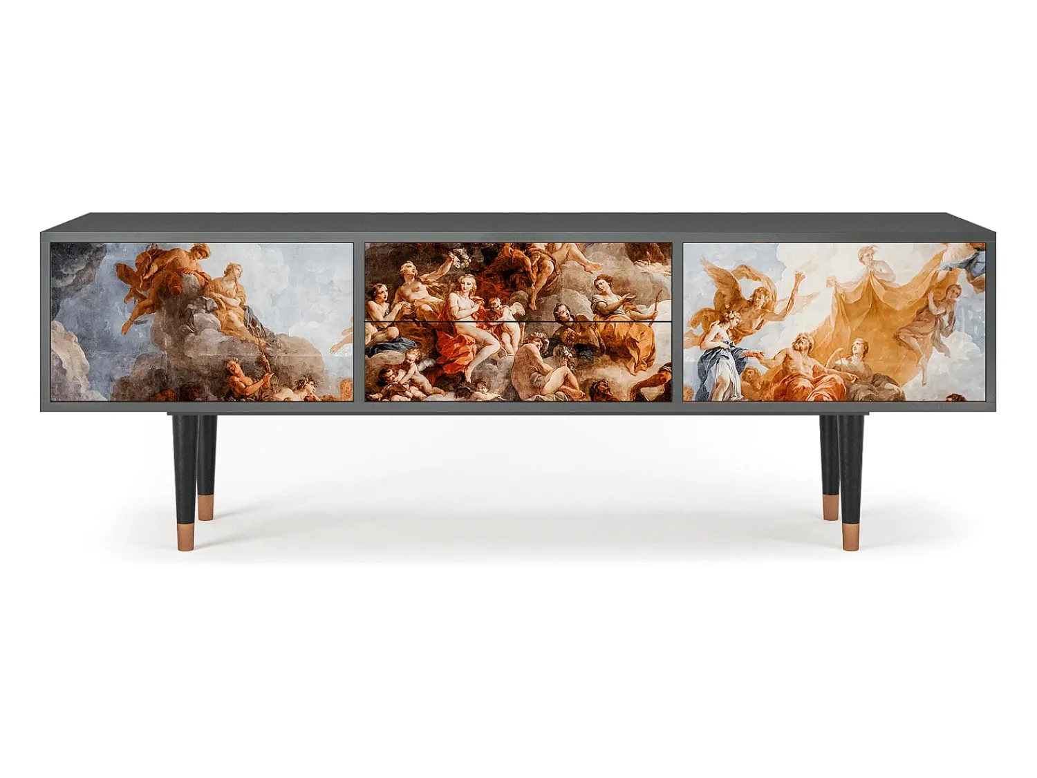 Móvel De Tv| Mueble de TV - 170х59х48 cm - T4 - Versailles, Antracite Cinza antracite