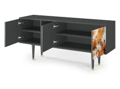 Móvel De Tv| Mueble de TV - 150х69х41 cm - T5 - Versailles, Antracite Cinza antracite