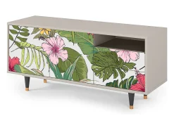 Móvel De Tv* Mueble de TV - 125х56х41 cm - T7 - Verdant Tropics, Areia Bege