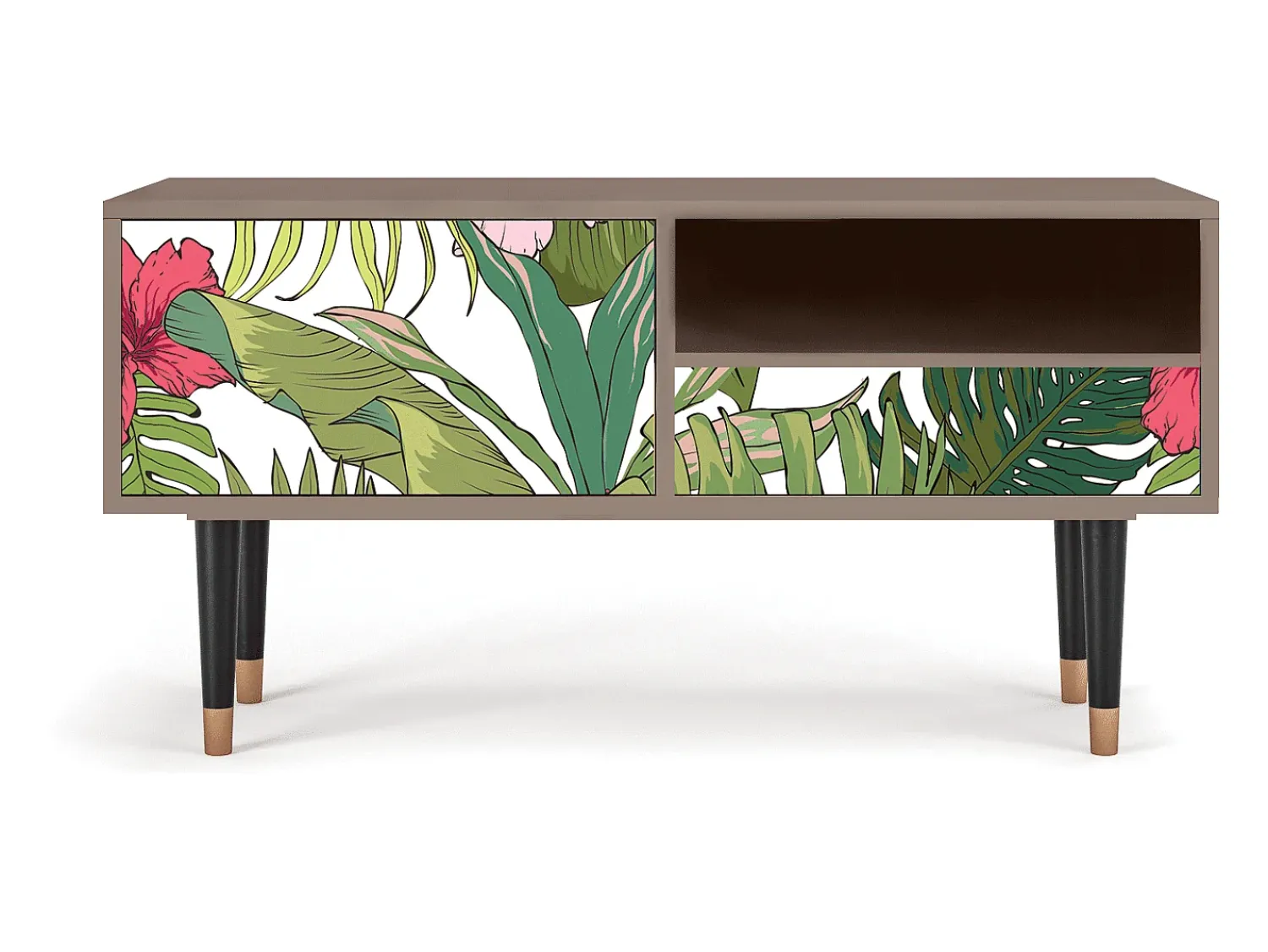 Mueble de TV - 115х59х48 cm - T3 - Verdant Tropics, Latte^ Móvel De Tv