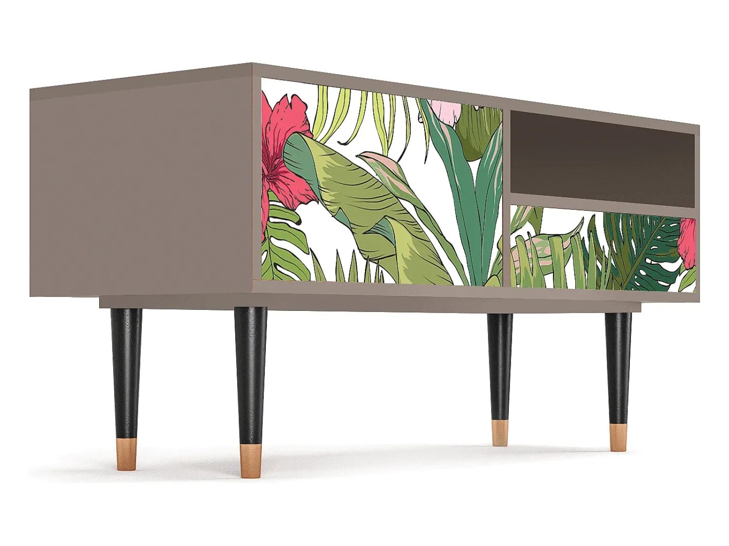 Mueble de TV - 115х59х48 cm - T3 - Verdant Tropics, Latte^ Móvel De Tv