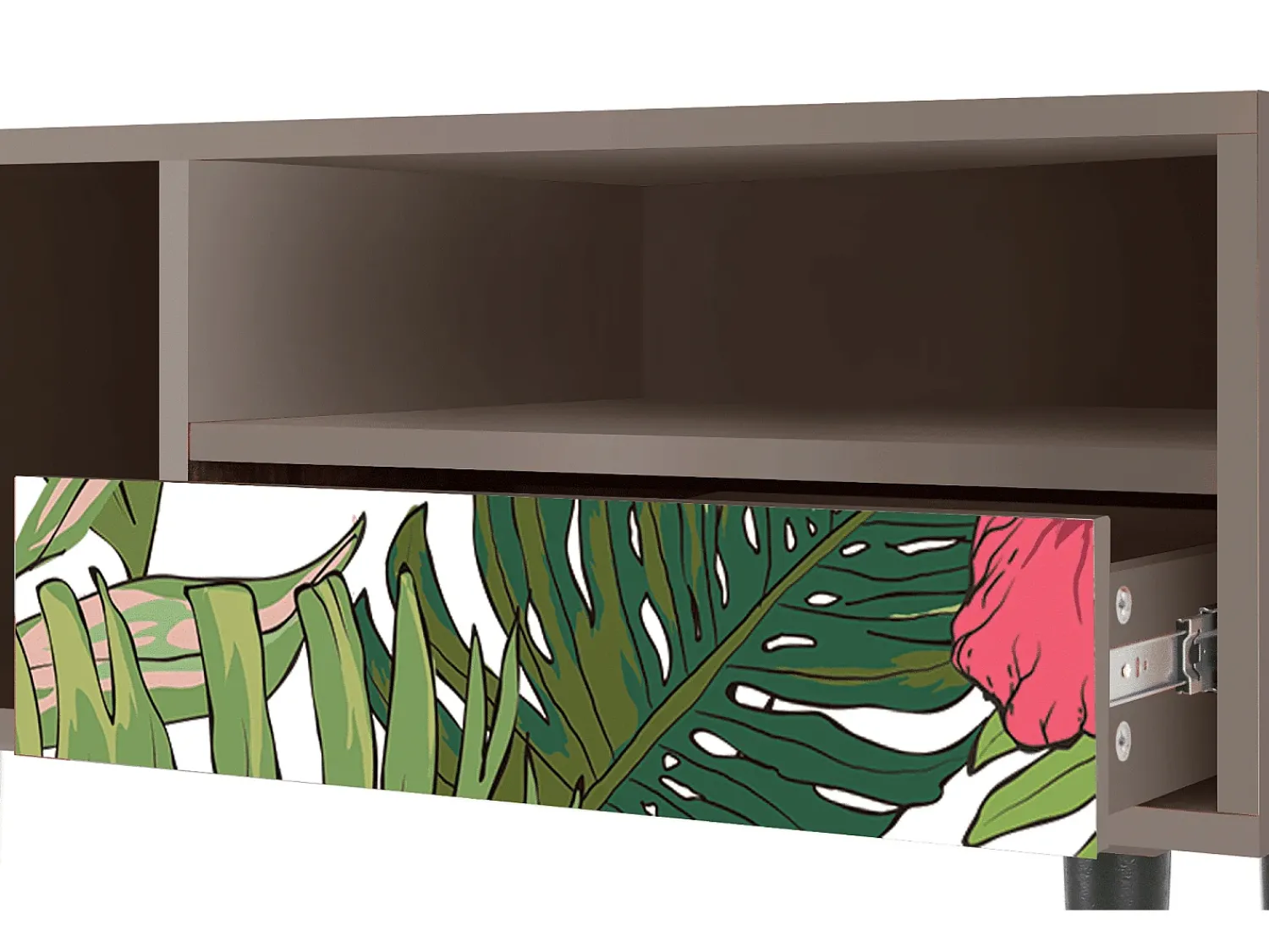 Mueble de TV - 115х59х48 cm - T3 - Verdant Tropics, Latte^ Móvel De Tv
