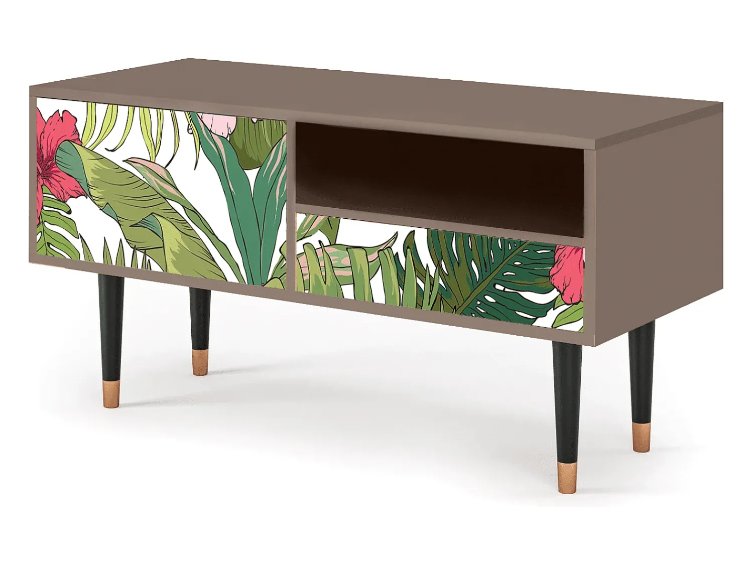 Mueble de TV - 115х59х48 cm - T3 - Verdant Tropics, Latte^ Móvel De Tv