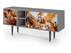 Mueble de TV - 150х69х41 cm - T5 - Versailles, Cinza^ Móvel De Tv