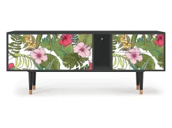 Outlet Mueble de TV - 170х69х48 cm - T1 - Verdant Tropics, Antracite Cinza antracite