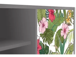 Online Mueble de TV - 170х69х48 cm - T2 - Verdant Tropics, Cinza Cinzento