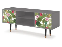 Online Mueble de TV - 170х69х48 cm - T2 - Verdant Tropics, Cinza Cinzento