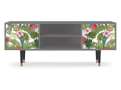 Online Mueble de TV - 170х69х48 cm - T2 - Verdant Tropics, Cinza Cinzento
