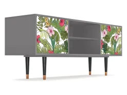 Online Mueble de TV - 170х69х48 cm - T2 - Verdant Tropics, Cinza Cinzento