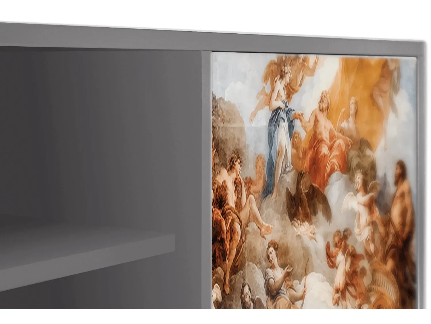 Outlet Mueble de TV - 170х69х48 cm - T2 - Versailles, Cinza Cinzento