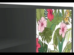 Móvel De Tv| Mueble de TV - 170х69х48 cm - T2 - Verdant Tropics, Antracite Cinza antracite