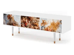 Móvel De Tv* Mueble de TV - 170х59х48 cm - T4 - Versailles, Branco Bege