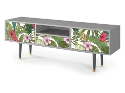 Móvel De Tv* Mueble de TV - 170х59х41 cm - T6 - Verdant Tropics, Cinza Cinzento