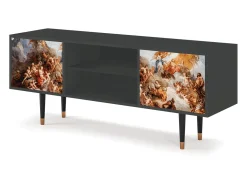 Móvel De Tv| Mueble de TV - 170х69х48 cm - T2 - Versailles, Antracite Cinza antracite