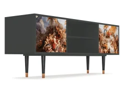 Móvel De Tv| Mueble de TV - 170х69х48 cm - T2 - Versailles, Antracite Cinza antracite