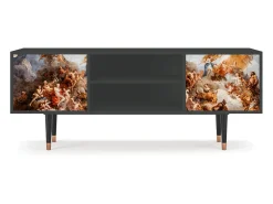 Móvel De Tv| Mueble de TV - 170х69х48 cm - T2 - Versailles, Antracite Cinza antracite