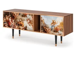 Móvel De Tv* Mueble de TV - 170х69х48 cm - T1 - Versailles, Nogueira Castanho