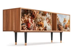 Móvel De Tv* Mueble de TV - 170х69х48 cm - T1 - Versailles, Nogueira Castanho