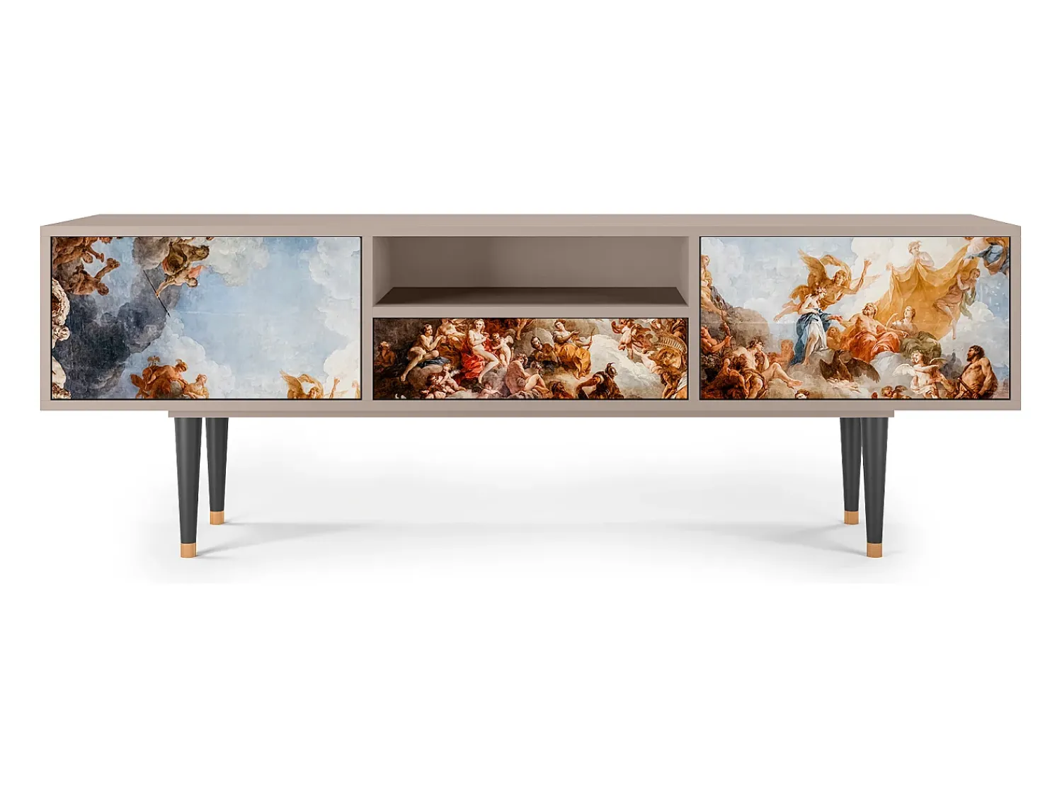 Móvel De Tv| Mueble de TV - 170х59х41 cm - T6 - Versailles, Latte Bege