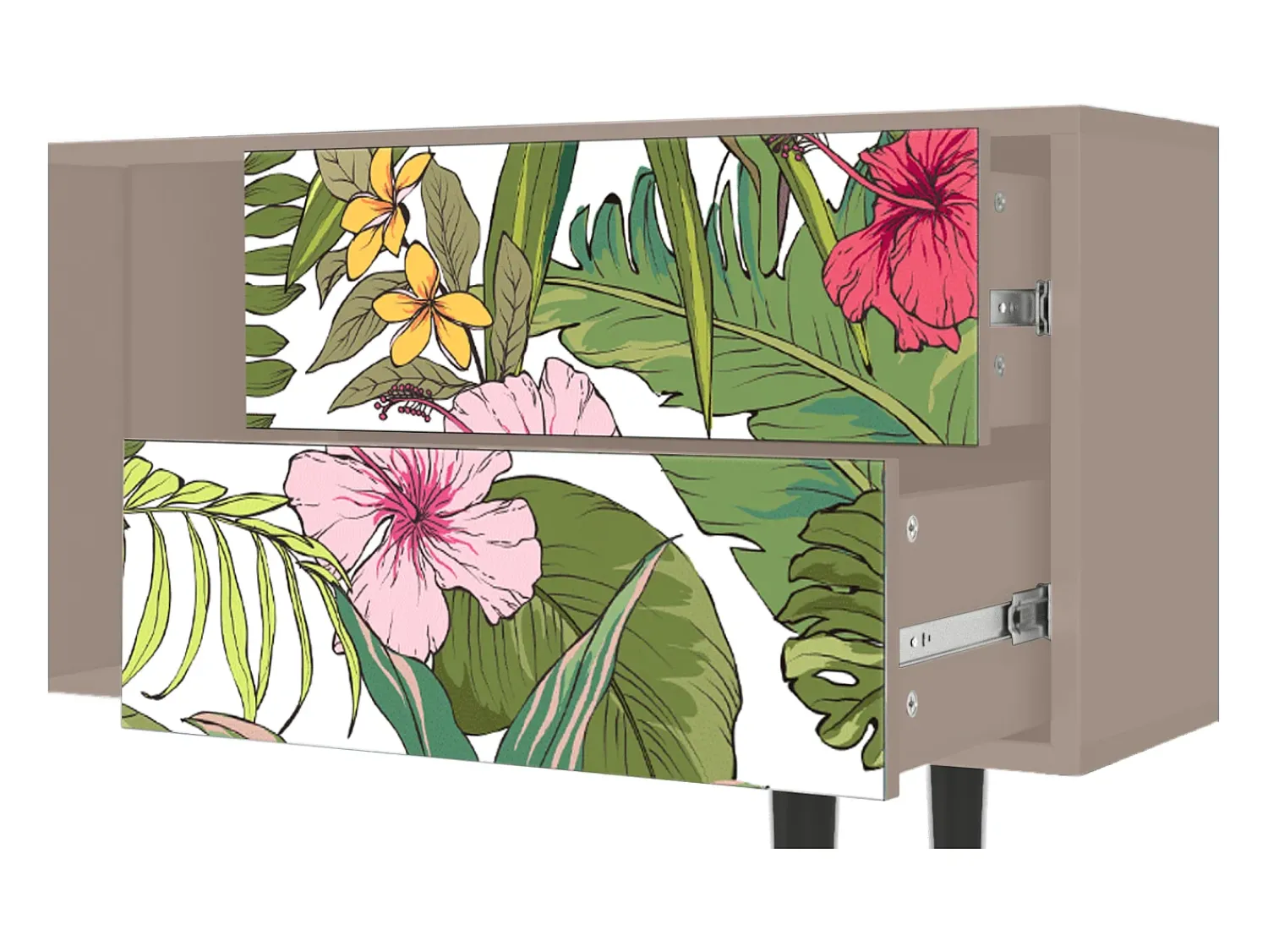 Clearance Mueble de TV - 170х69х48 cm - T1 - Verdant Tropics, Latte Bege