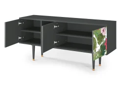 Mueble de TV - 150х69х41 cm - T5 - Verdant Tropics, Antracite^ Móvel De Tv