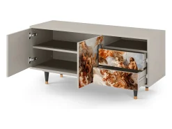 Best Mueble de TV - 125х56х41 cm - T7 - Versailles, Areia Bege