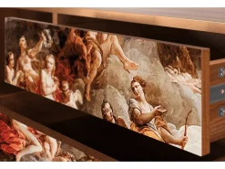 Móvel De Tv* Mueble de TV - 170х59х48 cm - T4 - Versailles, Nogueira Castanho