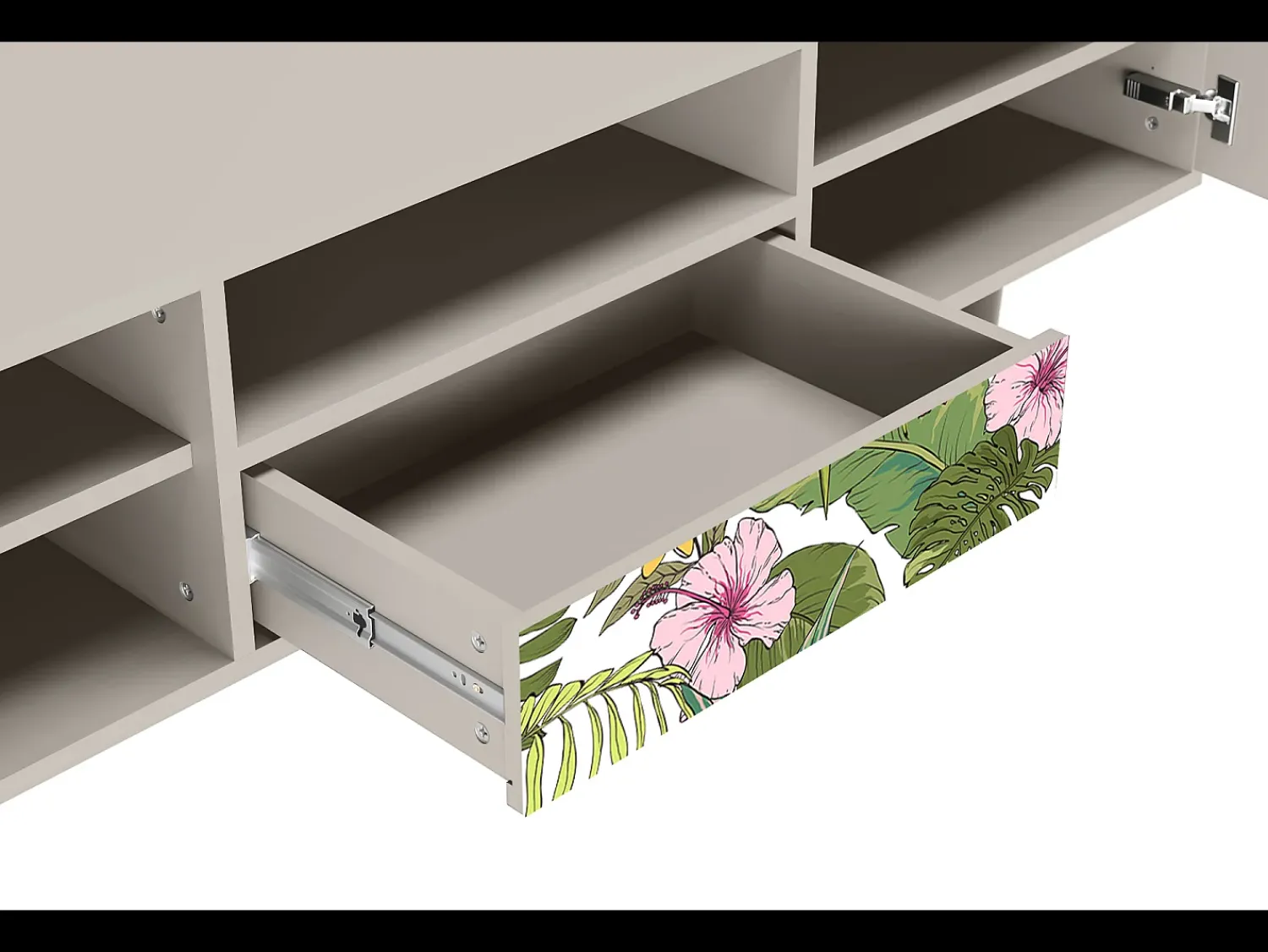 Discount Mueble de TV - 170х59х41 cm - T6 - Verdant Tropics, Areia Bege