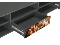 Móvel De Tv| Mueble de TV - 170х59х41 cm - T6 - Versailles, Antracite Cinza antracite