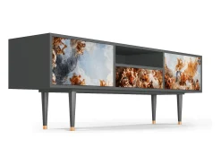 Móvel De Tv| Mueble de TV - 170х59х41 cm - T6 - Versailles, Antracite Cinza antracite