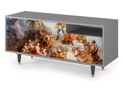 Móvel De Tv| Mueble de TV - 125х56х41 cm - T7 - Versailles, Cinza Cinzento