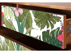 Móvel De Tv* Mueble de TV - 170х59х48 cm - T4 - Verdant Tropics, Nogueira Castanho