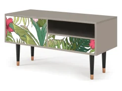 Móvel De Tv* Mueble de TV - 115х59х48 cm - T3 - Verdant Tropics, Areia Bege
