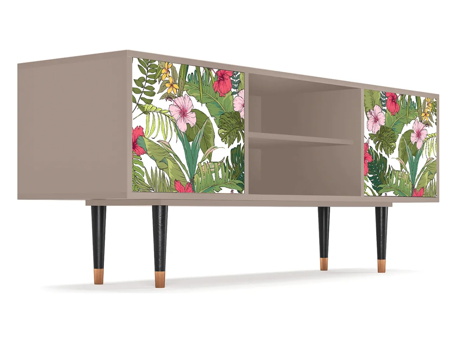 Móvel De Tv| Mueble de TV - 170х69х48 cm - T2 - Verdant Tropics, Latte Bege