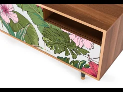 Mueble de TV - 125х56х41 cm - T7 - Verdant Tropics, Nogueira^ Móvel De Tv