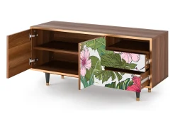 Mueble de TV - 125х56х41 cm - T7 - Verdant Tropics, Nogueira^ Móvel De Tv