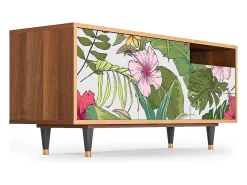 Mueble de TV - 125х56х41 cm - T7 - Verdant Tropics, Nogueira^ Móvel De Tv