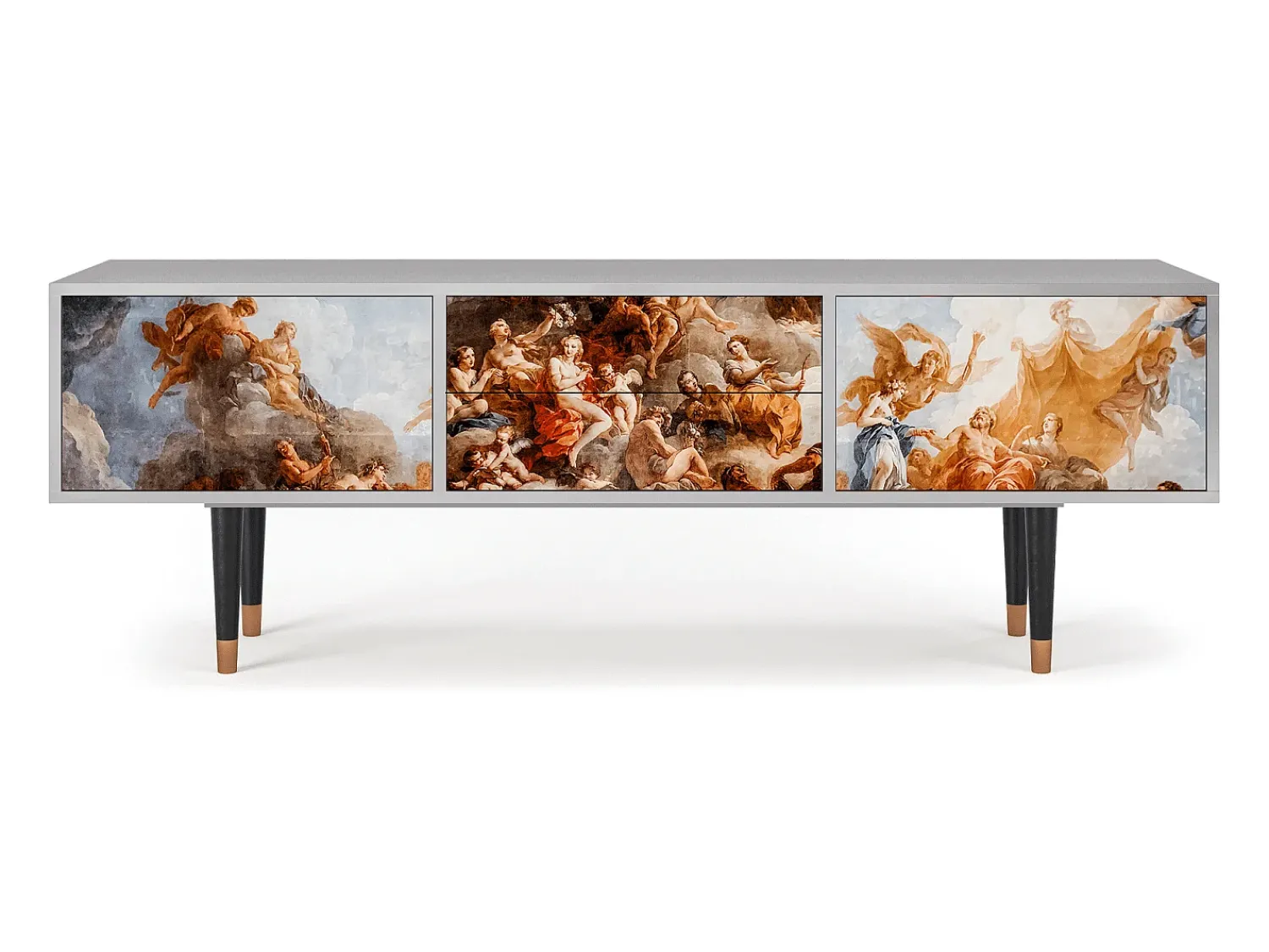 Mueble de TV - 170х59х48 cm - T4 - Versailles, Cinza^ Móvel De Tv