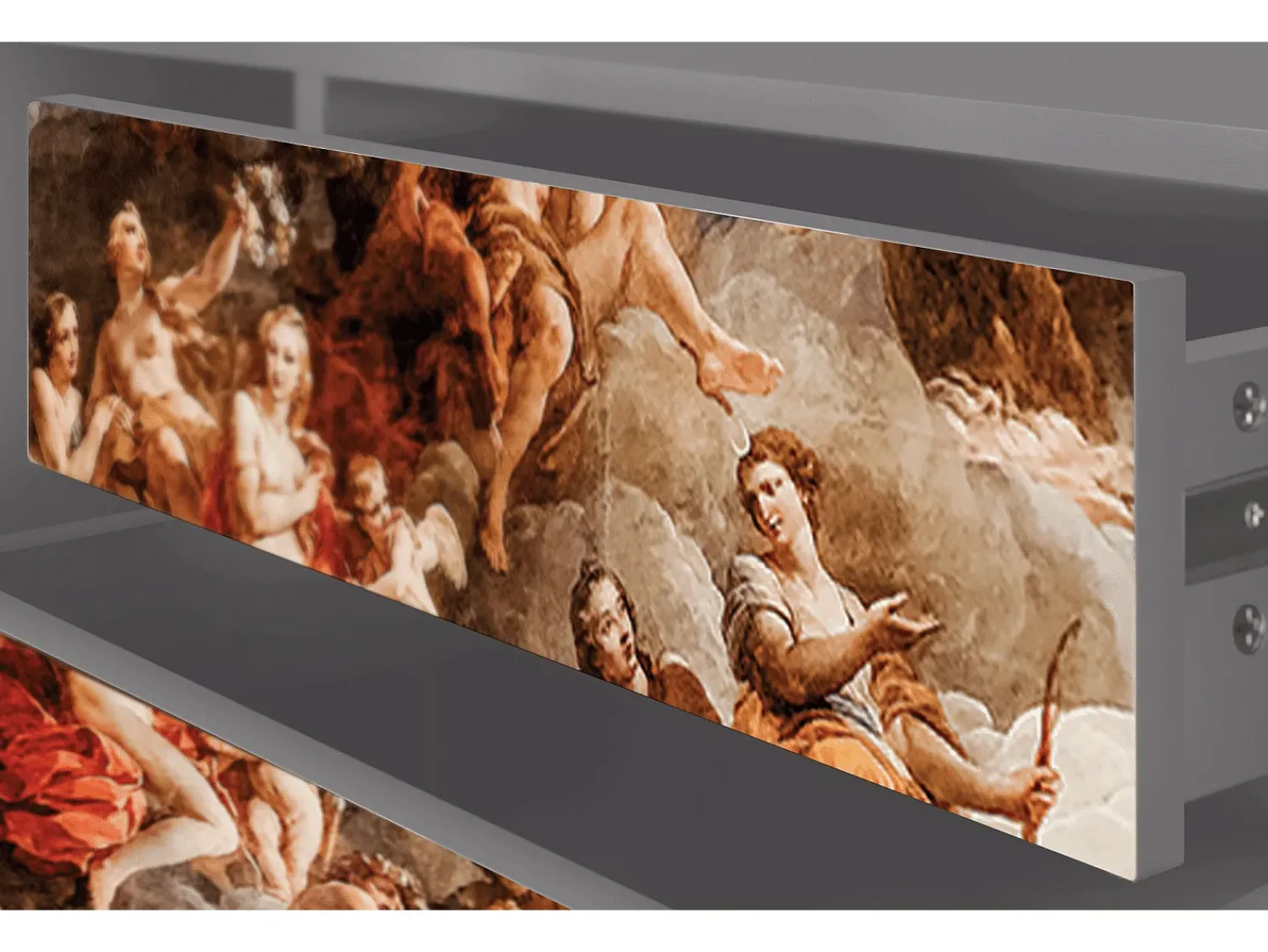 Mueble de TV - 170х59х48 cm - T4 - Versailles, Cinza^ Móvel De Tv