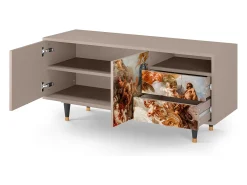 Móvel De Tv| Mueble de TV - 125х56х41 cm - T7 - Versailles, Latte Bege